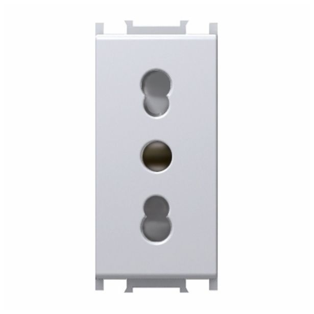 PODOMETNA VTIČNICA MODUL ITALIJANSKA BELA, VIJAČNA, 1M, BOK