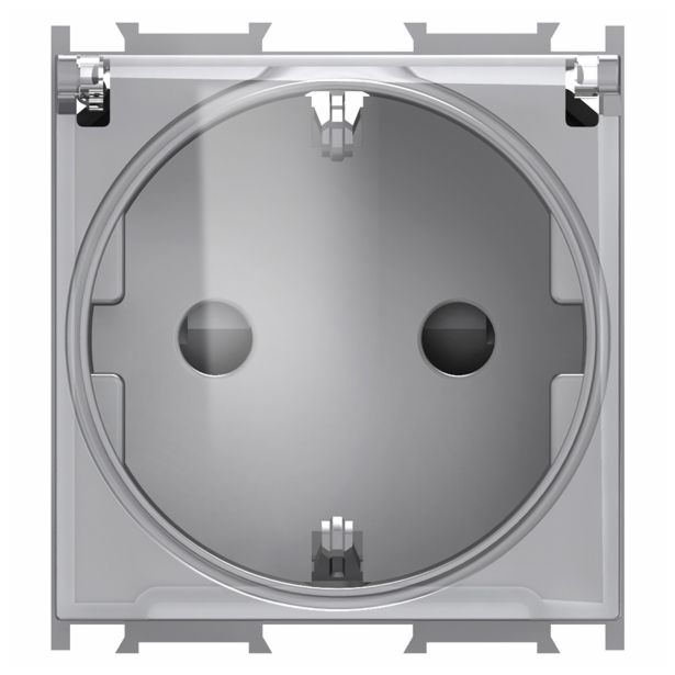 PODOMETNA VTIČNICA MODUL VARNOSTNA S PROZOR.POKROV SREBRNA, VIJAČNA, 2M, BOK