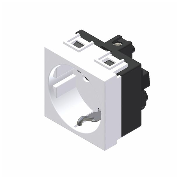 PODOMETNA VTIČNICA MODYS VARNOSTNA Z ZAŠČI IN POKR BELA, VIJAČNA, 2M, BOK