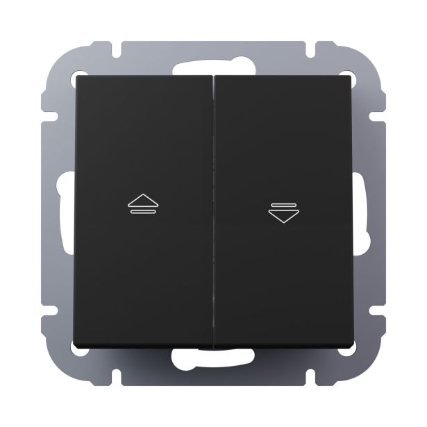 PODOMETNO STIKALO I700 ŽALUZIJSKO 10AX ČRN MAT