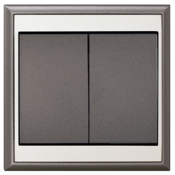 PODOMETNO STIKALO LUNE 2X MENJALNO ANTRACIT