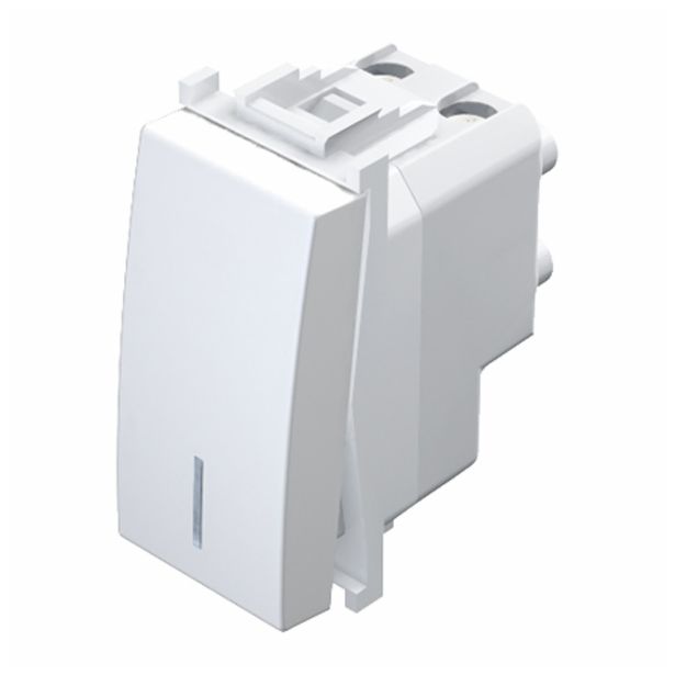 PODOMETNO STIKALO MODUL DVOPOLNO 16AX BELO, IN, 1M, BREZ TLIVKE