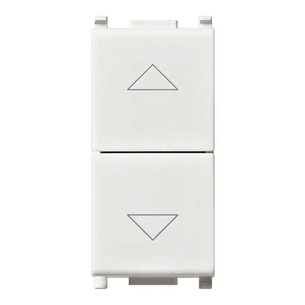 PODOMETNO STIKALO PLANA ŽALUZIJSKO 1-0-2 10AX BELO, PUŠČICE, 1M