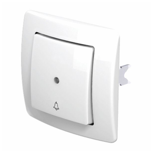 PODOMETNO TIPKALO EKONOMIK NAVADNO 10A, TI 50 BELO, ZVONEC, S TLIVKO