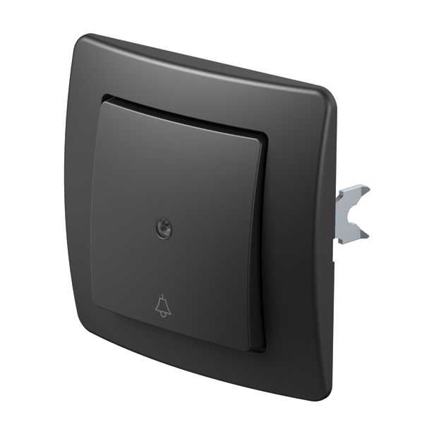 PODOMETNO TIPKALO EKONOMIK NAVADNO 10A, TI 50 ČRNO, ZVONEC, S TLIVKO