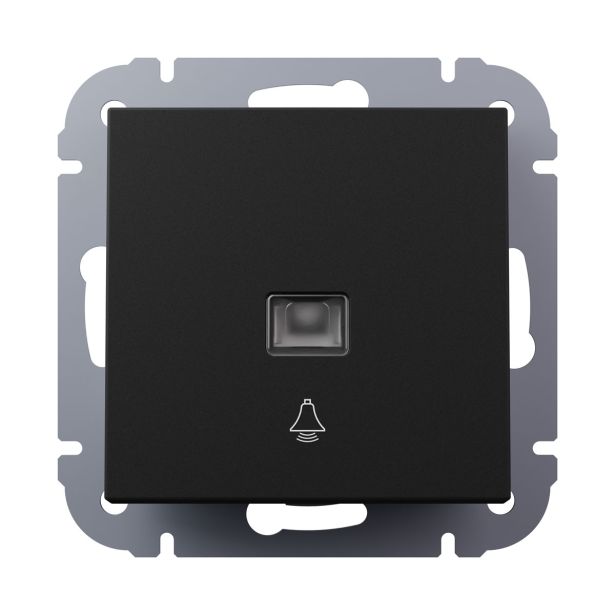 PODOMETNO TIPKALO I700 ZVONEC 10A ČRNO MAT S TLIVKO