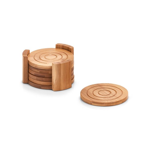 PODSTAVEK ZELLER PRESENT 12.7X7 CM 7 DELNI BAMBOO ZA KOZARCE