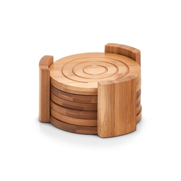 PODSTAVEK ZELLER PRESENT 12.7X7 CM 7 DELNI BAMBOO ZA KOZARCE