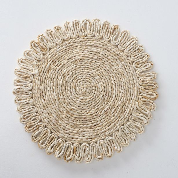 POGRINJEK BOLTZE BEŽ, IZ KORUZNIH LISTOV FI 37 CM