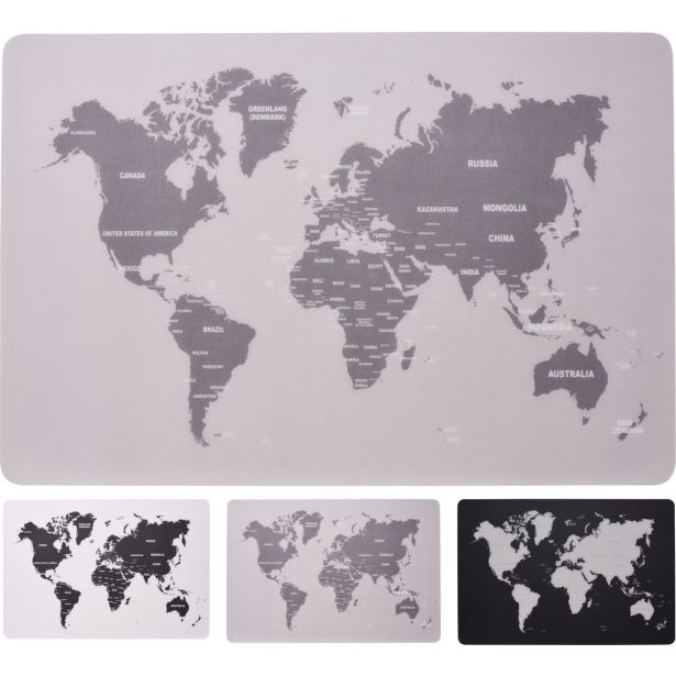 POGRINJEK EH PP, MOTIV ZEMLJEVID SORTIRANE BARVE 43X28 CM