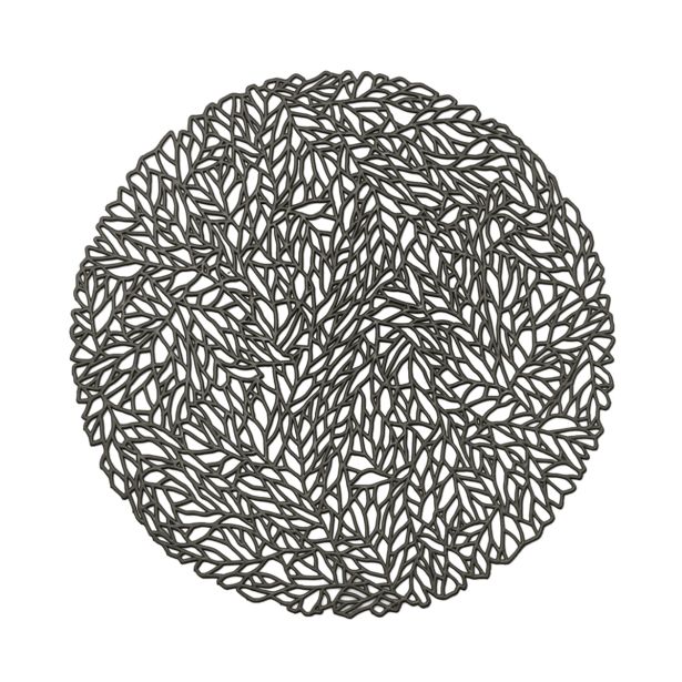 POGRINJEK ZELLER PRESENT LEAVES ANTRACIT PVC FI 35 CM