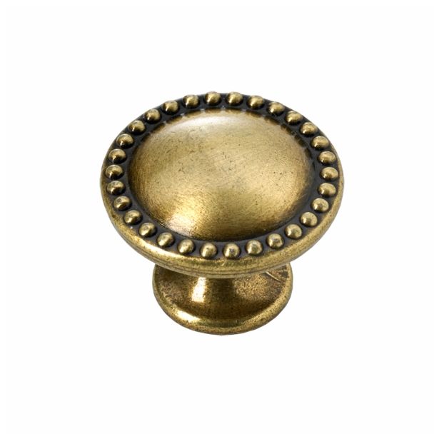 POHIŠTVEN GUMB HETTICH DIY, FI 28 MM, BRUNIRAN