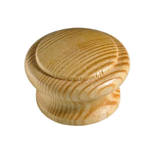 POHIŠTVEN GUMB HETTICH DIY, FI 44X29 MM, LESEN, LAKIRAN BOR