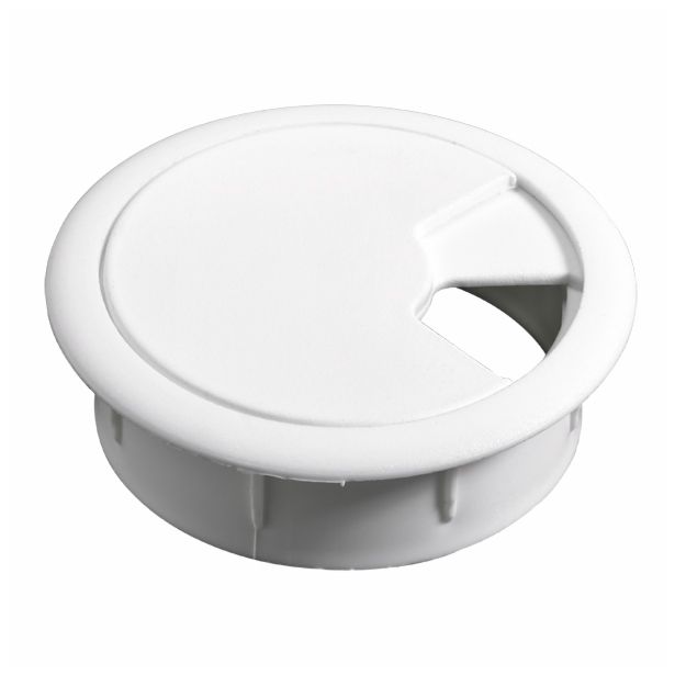 SPECIALNO OKOVJE HETTICH DIY POKROV ZA KABLE FI 60 MM PVC, BEL