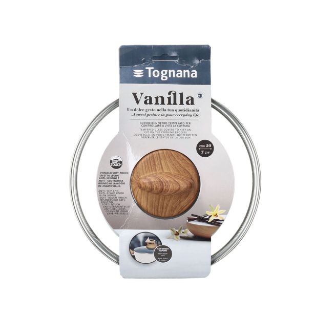 POKROVKA TOGNANA 20 CM VANILLA STEKLENA