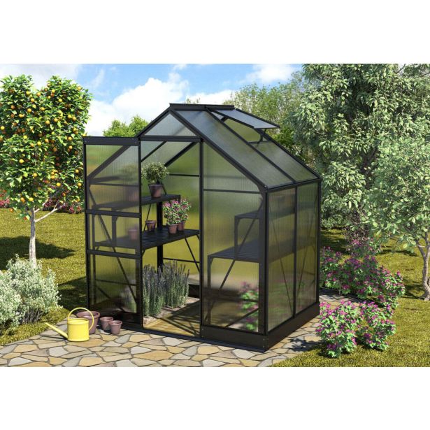 POLIKARBONATNI RASTLINJAK VITAVIA APOLLO 2500 VP4MM 2X1.4M ČRNA