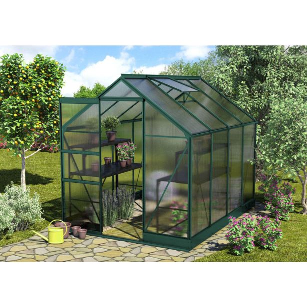 POLIKARBONATNI RASTLINJAK VITAVIA APOLLO 5000 VP6MM 2X2.6M SMARAGDNA