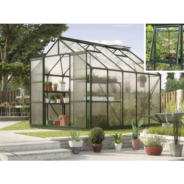 POLIKARBONATNI RASTLINJAK VITAVIA JUPITER 8300 VP 4MM SMARAGDNA 2.6X3.2M