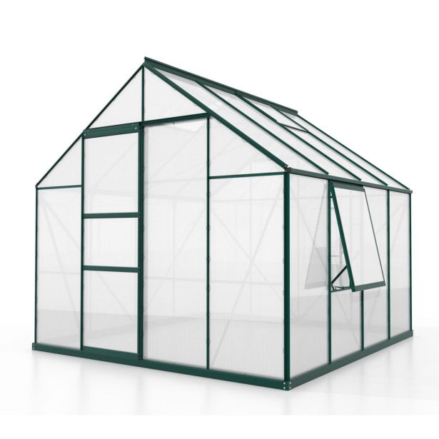 POLIKARBONATNI RASTLINJAK VITAVIA MERIDIAN 1 6700 VP4MM SMARAGDNA 2.6X2.6M