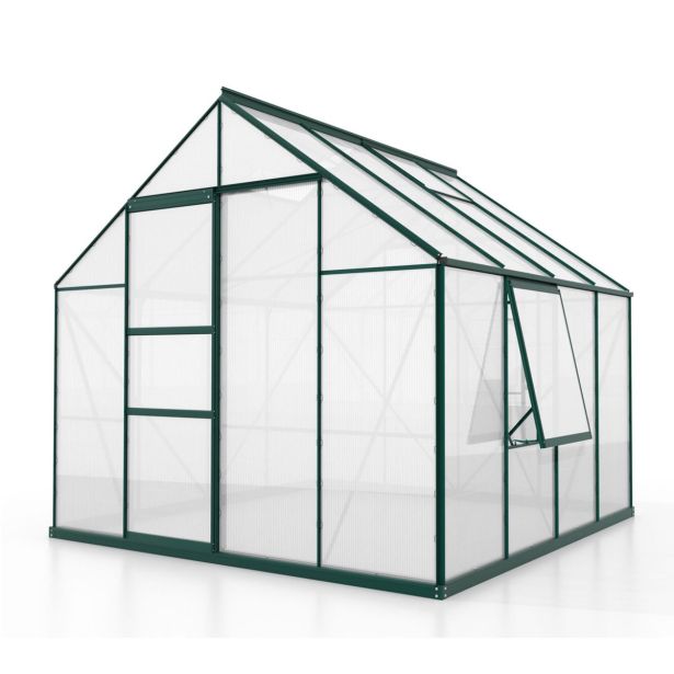 POLIKARBONATNI RASTLINJAK VITAVIA MERIDIAN 1 6700 VP6MM SMARAGDNA 2.6X2.6M