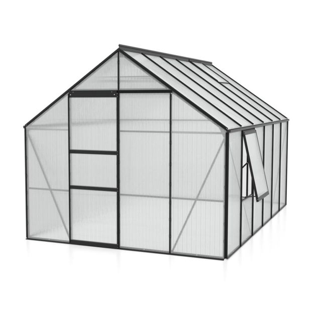 POLIKARBONATNI RASTLINJAK VITAVIA MERIDIAN 1 9900 VP6MM ČRNA 2.6X3.8M