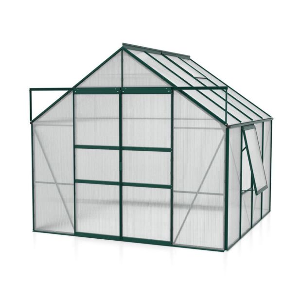 POLIKARBONATNI RASTLINJAK VITAVIA MERIDIAN 2 6700 VP6MM SMARAGDNA 2.6X2.6M