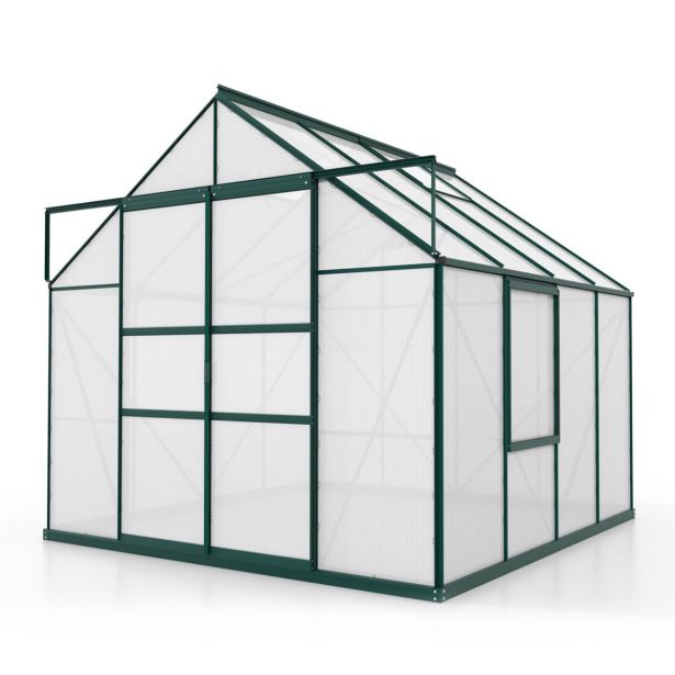 POLIKARBONATNI RASTLINJAK VITAVIA MERIDIAN 2 6700 VP6MM SMARAGDNA 2.6X2.6M