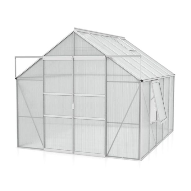 POLIKARBONATNI RASTLINJAK VITAVIA MERIDIAN 2 8300 VP4MM ALU 2.6MX3.2M