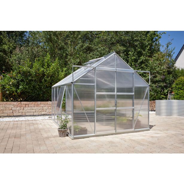 POLIKARBONATNI RASTLINJAK VITAVIA MERIDIAN 2 8300 VP4MM ALU 2.6MX3.2M