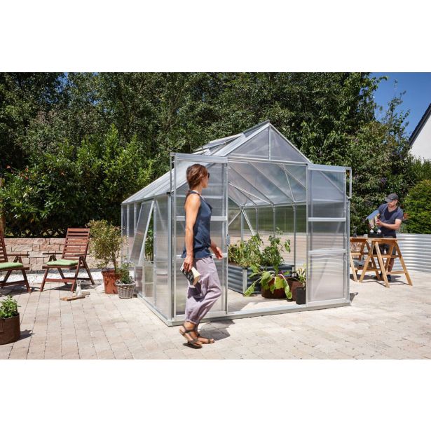 POLIKARBONATNI RASTLINJAK VITAVIA MERIDIAN 2 8300 VP4MM ALU 2.6MX3.2M