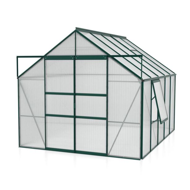 POLIKARBONATNI RASTLINJAK VITAVIA MERIDIAN 2 8300 VP6MM SMARAGDNA 2.6MX3.2M