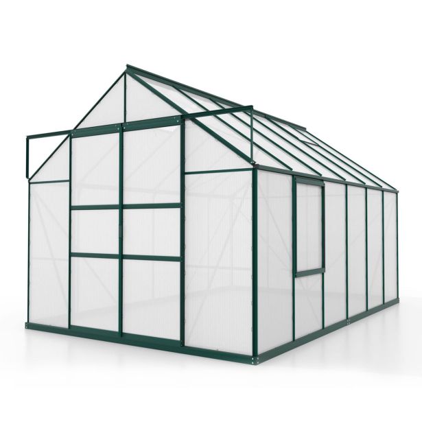 POLIKARBONATNI RASTLINJAK VITAVIA MERIDIAN 2 9900 VP4MM SMARAGDNA 2.6X3.8M