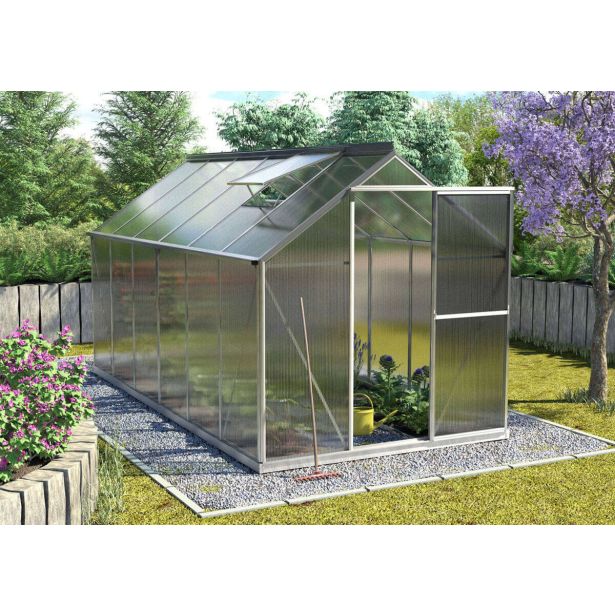 POLIKARBONATNI RASTLINJAK VITAVIA TRITON 7500 VP 6MM 2X3.8M ALU