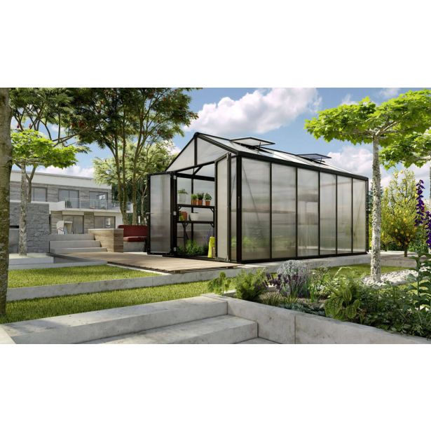 POLIKARBONATNI RASTLINJAK VITAVIA ZEUS COMFORT 11900 VP16MM ČRNA 2.6X4.6M