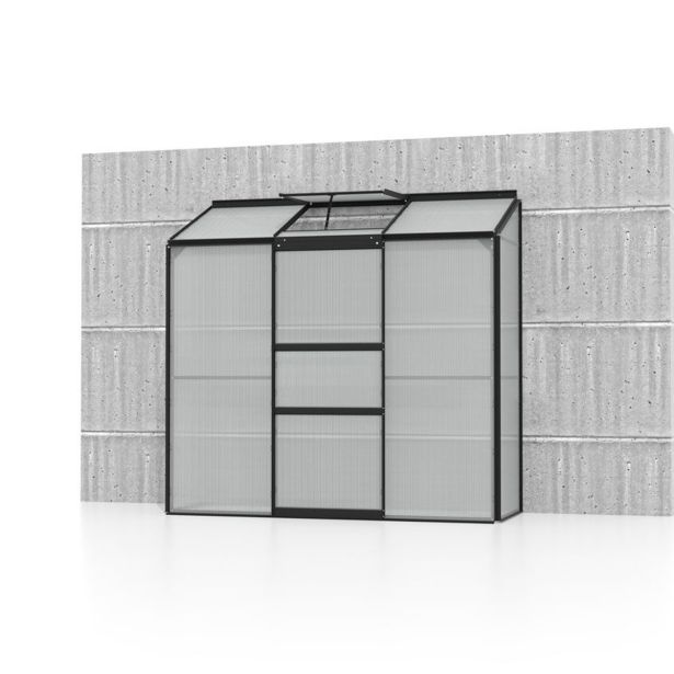 POLIKARBONATNI RASTLINJAK VITAVIA ZIDNI IDA 1300 VP 4MM ČRNA 2X0.7M