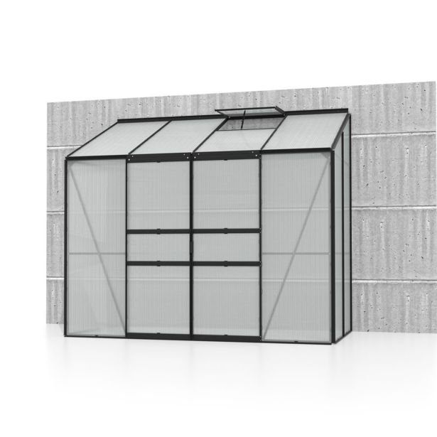 POLIKARBONATNI RASTLINJAK VITAVIA ZIDNI IDA 3300 VP 4MM ČRNA 2.5X1.3M