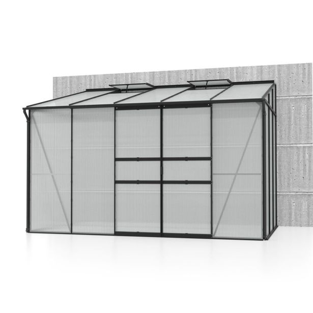 POLIKARBONATNI RASTLINJAK VITAVIA ZIDNI IDA 6500 VP 6MM ČRNA 3.2X2M