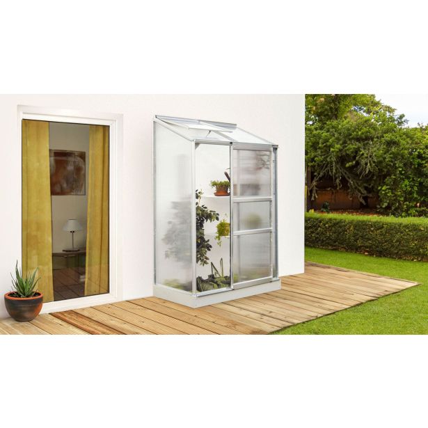 POLIKARBONATNI RASTLINJAK VITAVIA ZIDNI IDA 900 VP 4MM ALU 1.3X0.7M