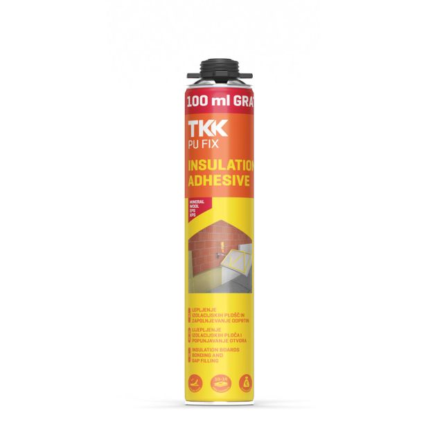 POLIURETANSKA PENA TKK PU FIX INSULATION ADHESIVE GUN GRADE 850 ML