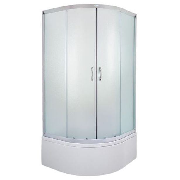 POLKROŽNA KAB. ZA PRHANJE FEROTEHNA EVORA 80R FIX KABINA+KAD KROM ALU PR., KALJ.ST.