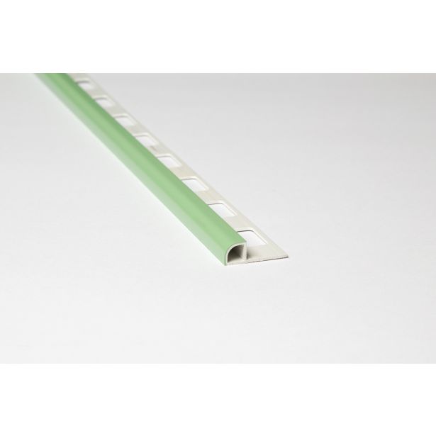 POLKROŽNA LETEV JMK PVC P PROFIL- DOL 2.70M 10MM SVETLO ZELENA