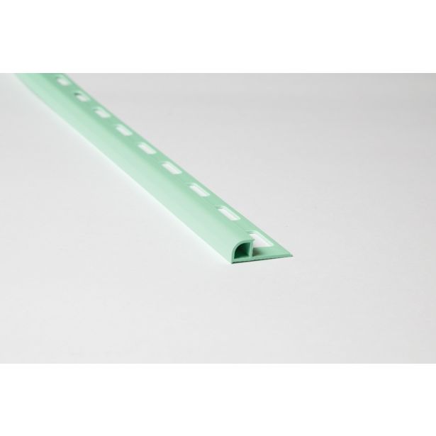 POLKROŽNA LETEV JMK PVC P PROFIL- DOL 2.70M 8MM PASTELNO ZELENA