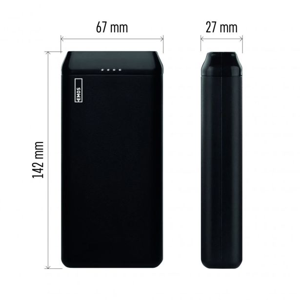 POLNILNI BATER.VLOŽEK EMOS POWERBANK ALPHA2 20000MAH USB-A / USB-C