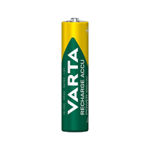 POLNILNI BATER.VLOŽEK VARTA NIMH READY TO USE AAA R03 800MAH BL/2