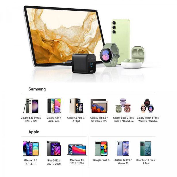 POLNILNIK ZA GSM ANKER 312 USB-C 25W HITRI POLNILEC