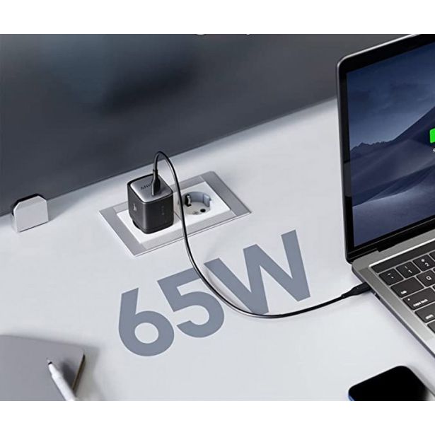 POLNILNIK ZA GSM ANKER II 65W ČRN