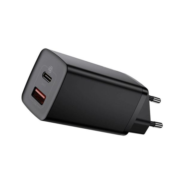 POLNILNIK ZA GSM BASEUS POLNILEC GAN2 USB-C 65W BASEUS ČRN