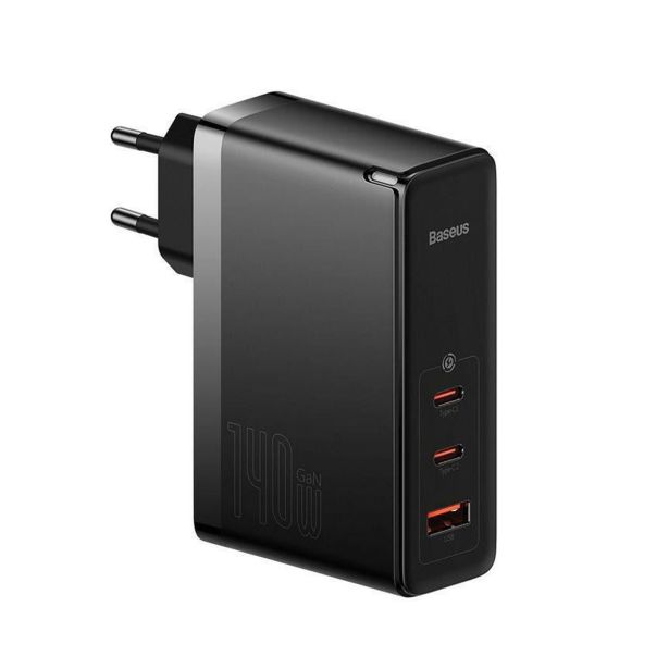 POLNILNIK ZA GSM BASEUS POLNILEC GAN5 PRO 140W BASEUS 2XUSBC+USB ČRN