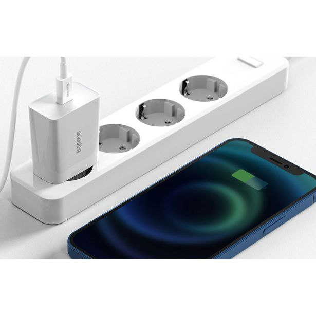 POLNILNIK ZA GSM BASEUS POLNILEC MINI QUICK 20W BASEUS USB-C, BEL