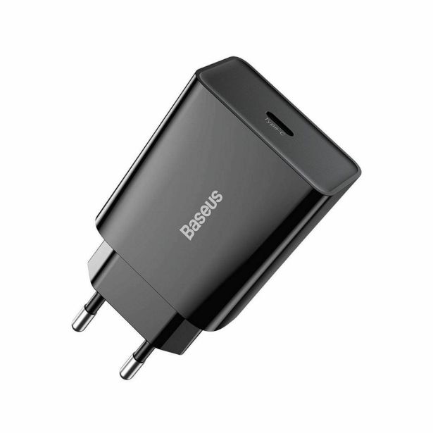 POLNILNIK ZA GSM BASEUS POLNILEC MINI QUICK 20W BASEUS USB-C, ČRN